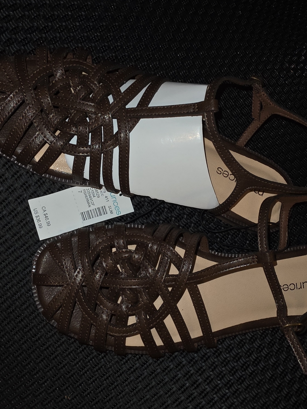 Maurices Brown Strappy Flat Sandals